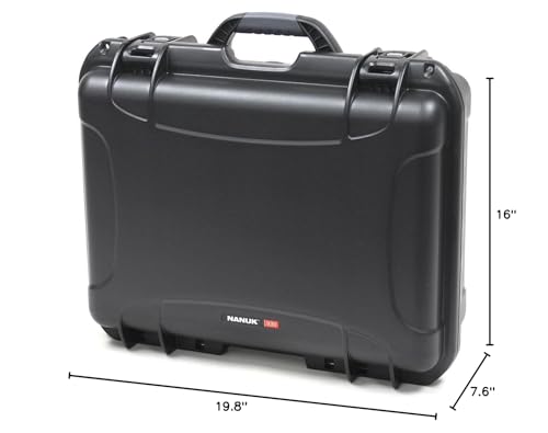 Nanuk 930 Large Series Lightweight NK-7 Resin Waterproof Case with Cubed Foam, Black