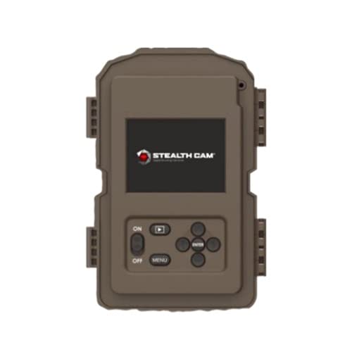 Prevue 26 Stealth CAM Hunting Weatherproof 26 MP & 720P Video Camo Trail Camera with 2.4" Color TFT Screen, 80ft Detection & IR Range - 8 AA Batteries, 16GB SD Card and Nylon Strap Included