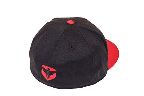 Premium Flexfit Falcon Hat Two Tone Flat Visor Black - Small/Medium