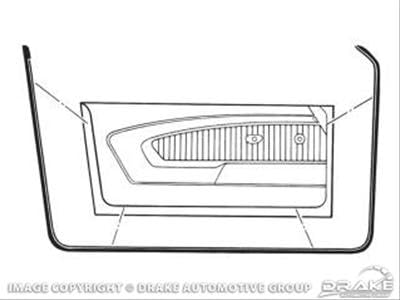 C9ZZ-6520530-1A Scott Drake Door Weatherstrips