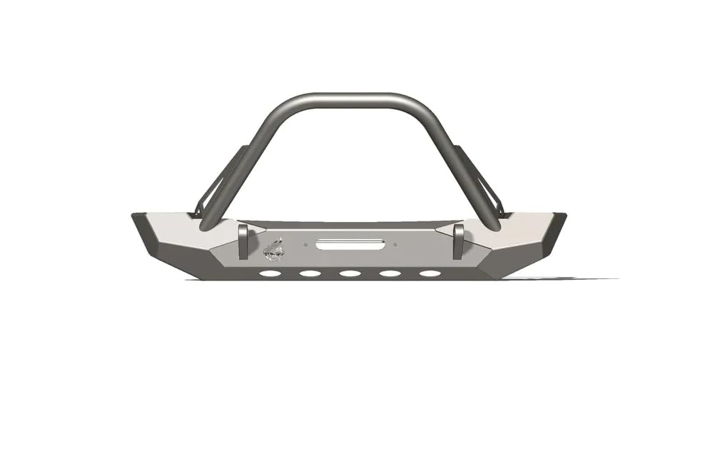 Midwidth Pyro Front Bumper - Flat Top Stinger compatible with Jeep CJ/YJ/TJ