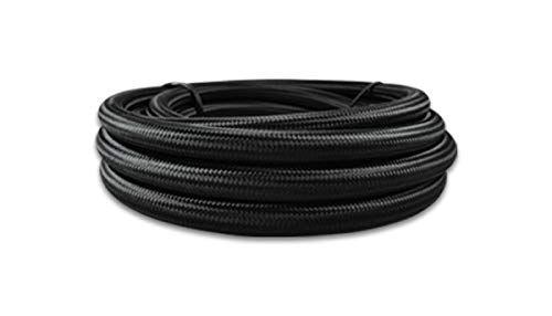 Power Vibrant 18964 Hose, PTFE Lined, Braided Nylon, -4 AN, 0.188" Hose ID, 10 Foot Length, each