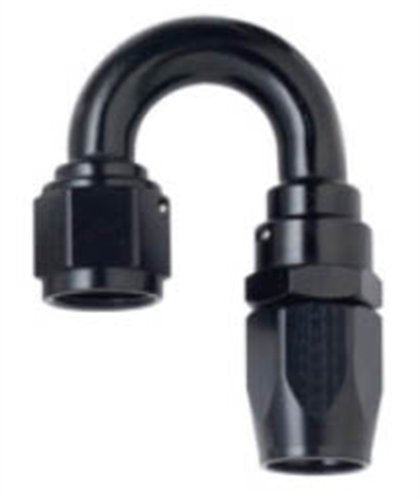 180 Degree Fragola -4AN Power Flow Hose End - Black