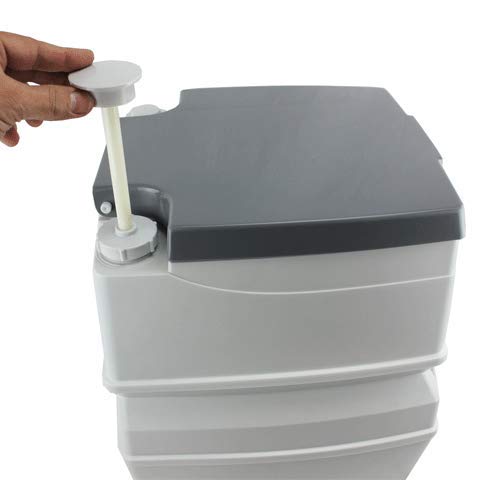 Tuff Stuff TS-TOILET-5 5 Gallon Flushable Portable Outdoor Toilet With Removable Holding Tank
