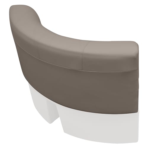 Premier Series Wise BM11002-1749 32" Bow Radius Corner Pontoon Seat Cushion Set, Mocha Java/Café/Mushroom