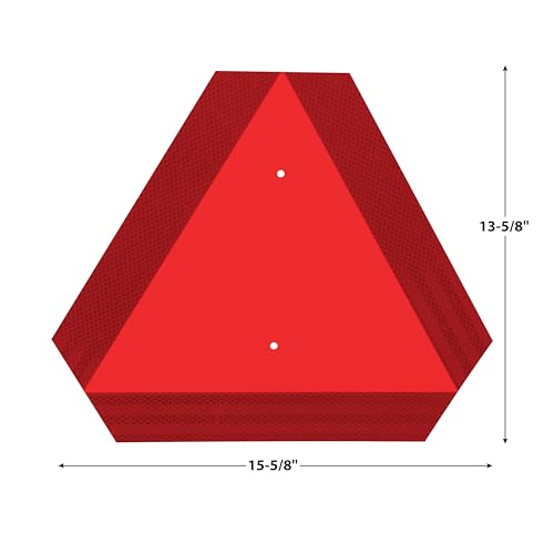 Reflective Triangle Performance Tool W1496 - Essential Safety Sign for Farm Vehicles and Equipment