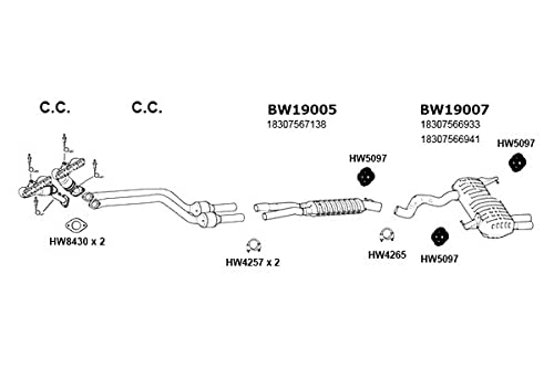 HW8430 Ansa - Exhaust Pipe Flange Gasket