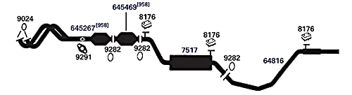 Exhaust Muffler AP Exhaust Products 7517