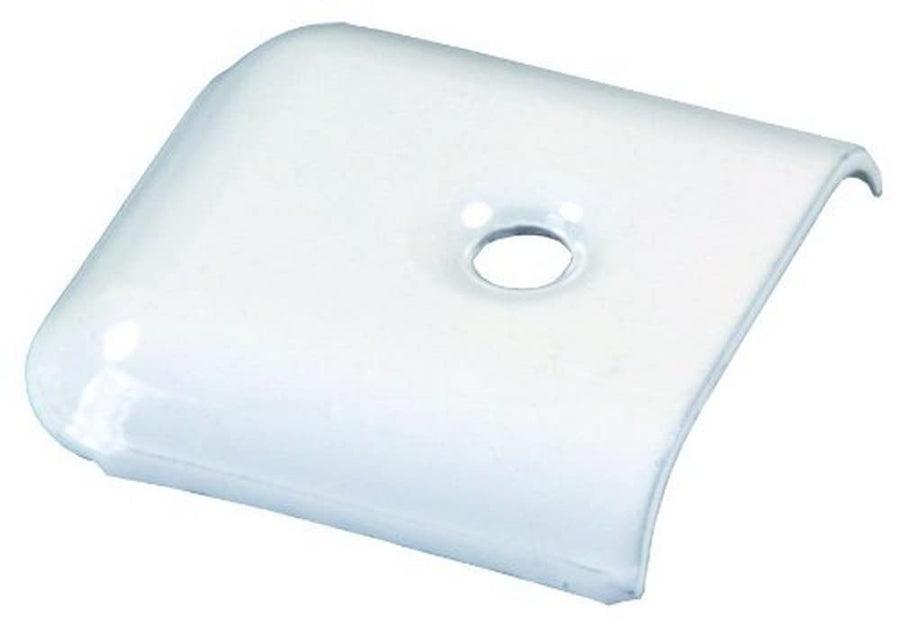 Metal JR Products Polar White Vinyl End Caps 49655