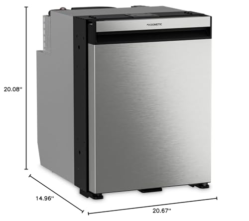 Dometic NRX50S, Refrigerator/Freezer Compressor, Superior, AC/DC, 50 Liter, Stainless Steel Door, Ships without Frame