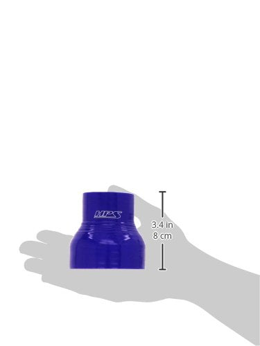 HPS Silicone HTSR-175-275-BLUE High Temperature 4-ply Reinforced Reducer Coupler Hose, 80 PSI Maximum Pressure, 3" Length, 1-3/4" > 2-3/4" ID, Blue