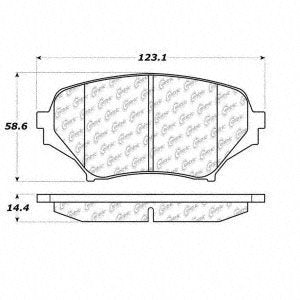 Posi-Quiet Centric Metallic Brake Pad with Shims and Hardware-Preferred (Front)