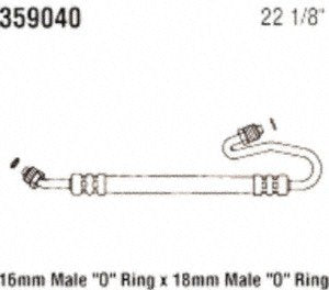 Power Steering Gates 359040 Hose Assembly Pressure Line