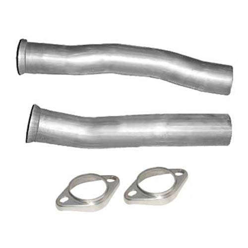 Pypes Performance Exhaust PFF10K: Exhaust Pipe Mid Pipe 2.5 in LH 15 3/4 in RH 17 3/4 in Flanges