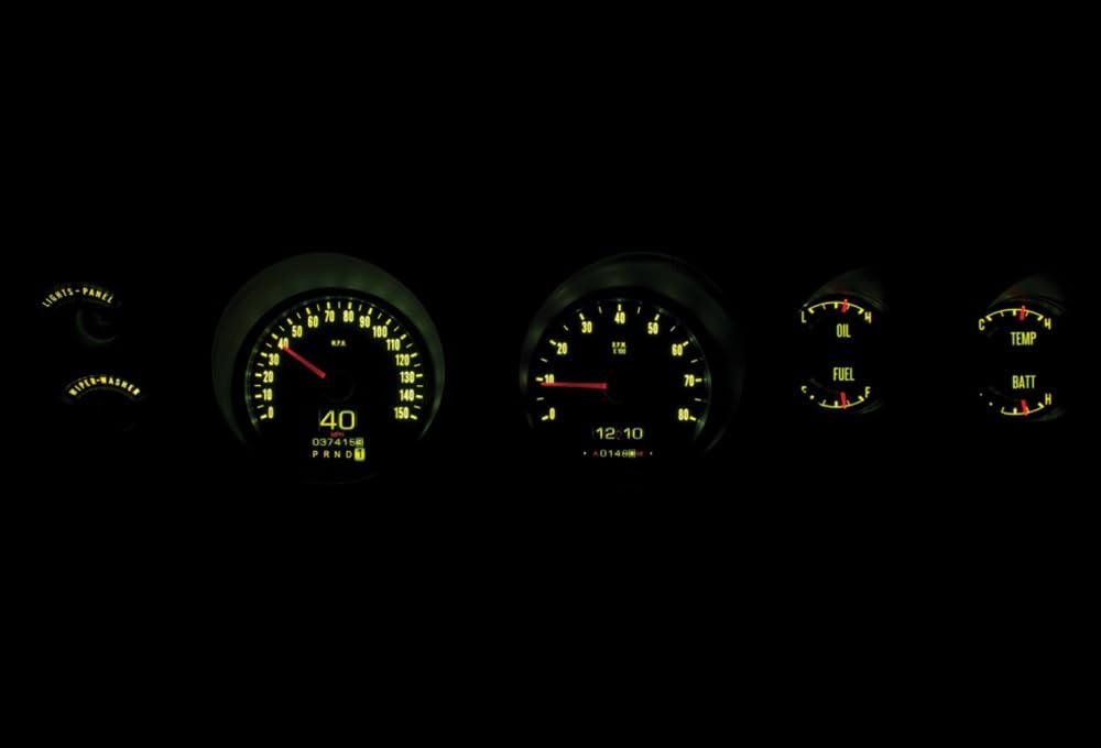 Dakota Digital Retrotech Gauge Instrument System RTX-71D-CHG-X Compatible with 1971-74 B-Body Rallye: Plymouth GTX, Road Runner and Dodge Charger, and 1971 Super Bee