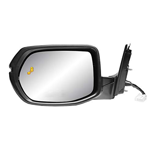 Driver Side Fit Mirror for HONDA CR-V EX, EX-L, (testured black w/PTM cover, w/turn signal, w/BSDS, foldaway, w/o camera, HP, 63072H