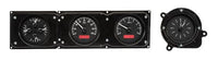 Dakota Digital VHX-68F-TOR-K-R Analog Dash Gauge System with 1968-69 Ford Torino, Fairlane and Ranchero, Black Alloy Style, Red Backlighting