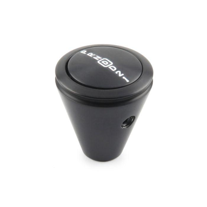GM 700-R4 FM Shifter Chrome 10" Single Bend Lever Hi-Tech Black Knob