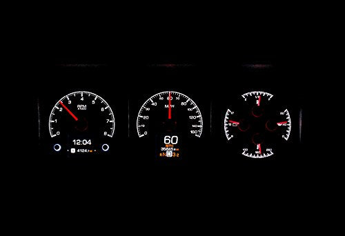 Dakota Digital HDX Instruments Compatible with Ford Pickup 1973-1979, Bronco 1978-1979 and E- Van 1978-1989