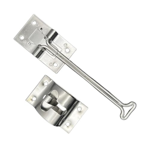Self Closing RV Designer E226 Door Holder, T Style, Stainless Steel, 6 inch, Entry Door Hardware