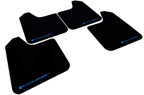 Rally Armor Black, Blue MF11-UR-BLK/BL Mud Flap with Logo (2009+ Subaru Forester UR), 1 Pack