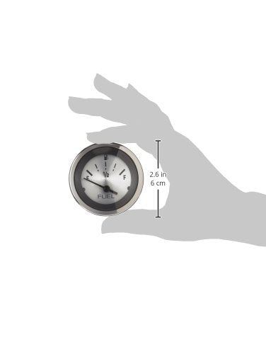 Sierra International 63477P Fuel Gauge, 2" Scratch Resistant E - 1/2 - F Dial Range