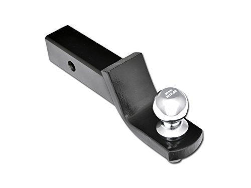 2" Drop Down Armordillo Loaded Ball Mount Trailer Tow Hitch with 2" Receiver Tube Universal Fit - Black