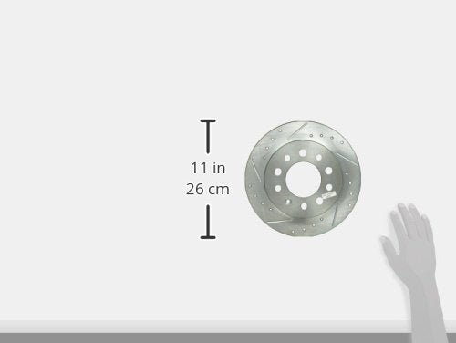 Power Stop JBR1137XPR Evolution Rear Drilled & Slotted Rotor Pair For Hyundai Tiburon 2003-2008 [Model Specific]