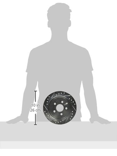 Power Stop Rear AR8353XPR Drilled & Slotted Rotor Pair For Chrysler PT Cruiser 2003-2007, Chrysler PT Cruiser 2009-2010, Dodge Neon 2003-2005 [Model Specific]