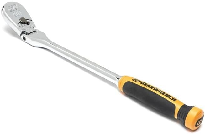 90 Tooth GEARWRENCH 1/2" Drive Cushion Grip Flex Teardrop Ratchet - 81370T, Multi