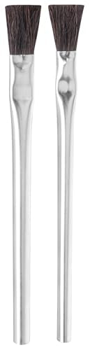 W1147 Performance Tool 6" Acid Brush Set (2 Pieces) - Disposable, Horsehair Bristles, Sturdy Metal Handles