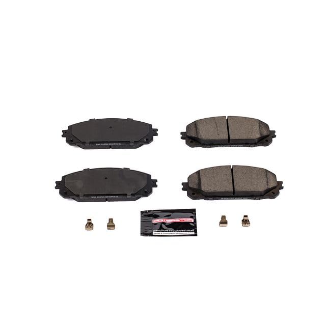 Power Stop Z23-1843 Z23 Evolution Sport Carbon Fiber Infused Ceramic Brake Pads with Hardware For Jeep Cherokee 2016-2022 [Model Specific]