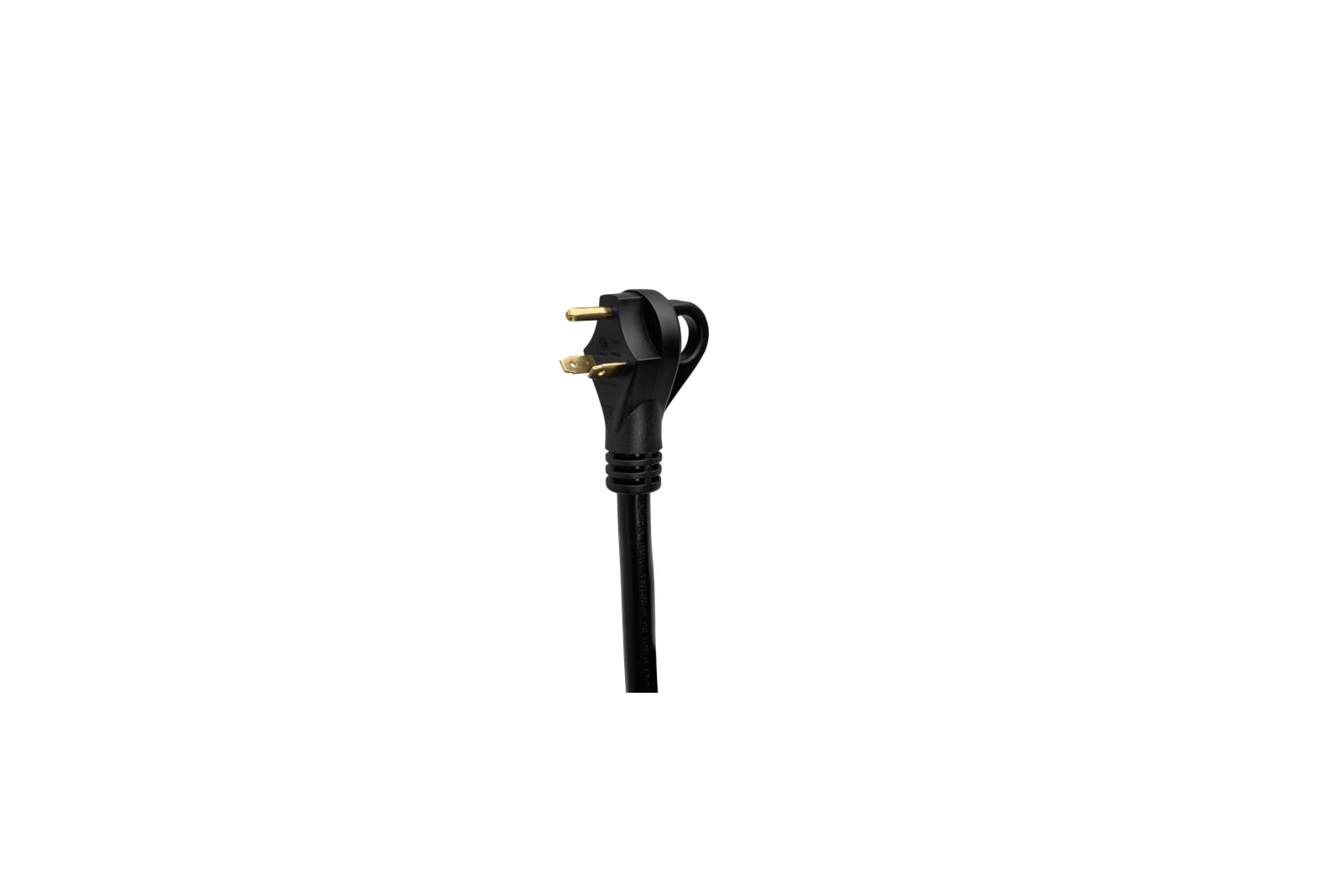 Angled RV Dual-Configuration SmartPlug R50304A Cordset with RV Park Power End - 50 Amp, 30' Length, Black