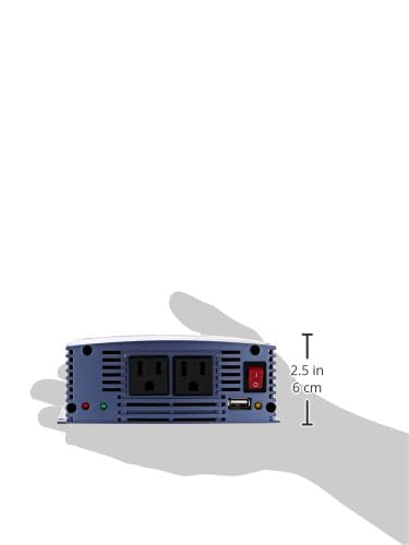 Samlex Solar Samlex America SSW-350-12A SSW Series Pure Sine Wave Inverter, Gray