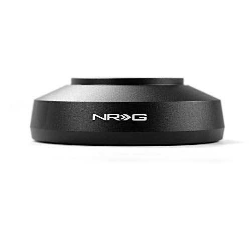 NRG Innovations Steering Wheel NRG-SRK-179H Quick Release Short Hub Adapter 6 X 70mm Bolt Pattern, Retain Horn & Turn Signals, Black Body
