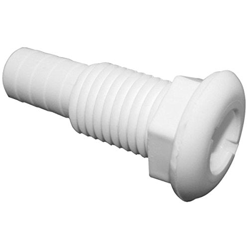 Thru-Hull T-H Marine Straight 3/4" WHT