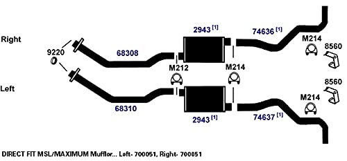 700051 AP Exhaust Products Muffler Exhaust