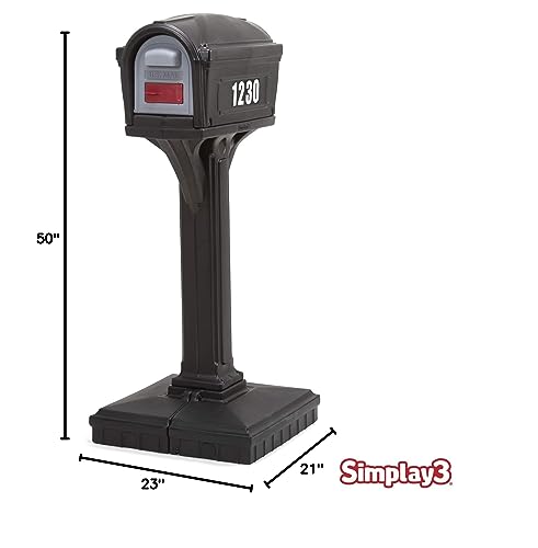 American Home Simplay3 42002R-04 Dig-Free Easy Up Classic Mailbox – Black