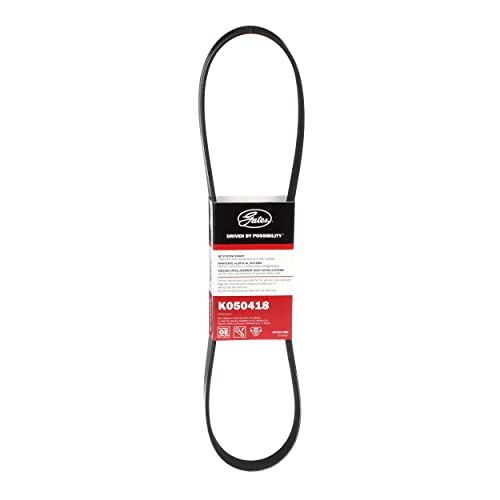 Micro-V Serpentine Drive Belt Gates K050418, Black