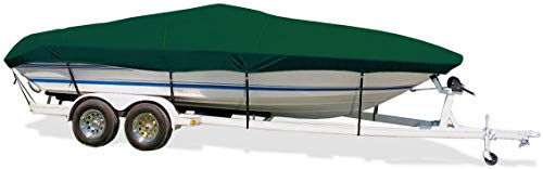 Taylor Made Products Semi-Custom Trailerite Boat Cover for Ski Boats with Outboard Motor - Includes Motor Hood, Multiple Sizes and Colors