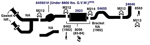 Exhaust Muffler AP Exhaust Products 700050