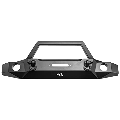 XOR Bumper, Rugged Ridge Front | Mid-Width, Steel, Satin Black | 11541.23 | Fits 2007-2018 Jeep Wrangler JK/JKU