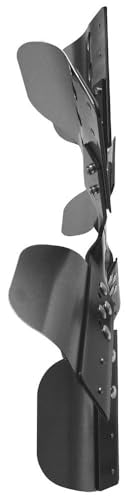 Heavy Duty Derale 17617 Fan Blade Series 1000 17" Stainless Steel Flex Fan Reverse Rotation , Black