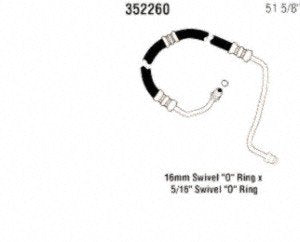 Power Steering Gates 352260 Hose Assembly Pressure Line