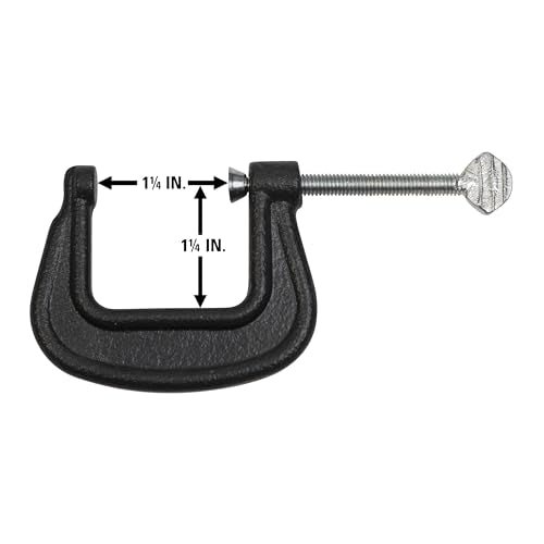 Wilton C-Clamp Junior, 1-1/4" Opening, 1-1/4" Throat, 450 Lbs. Clamping Force (Model H566)