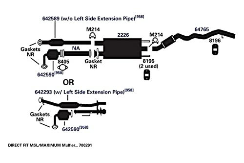 700291 AP Exhaust Products Muffler Exhaust