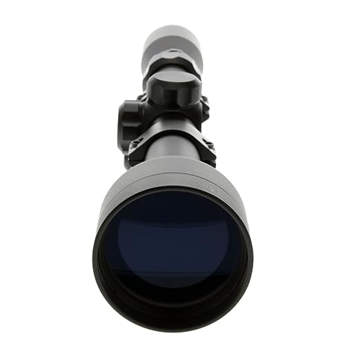 Truglo Tactical BUCKLINE Hunting Shooting Durable Waterproof Fogproof 1" Aluminum Tube Riflescope with Weaver-Style Mount Rings & Elastic Lens Covers Included