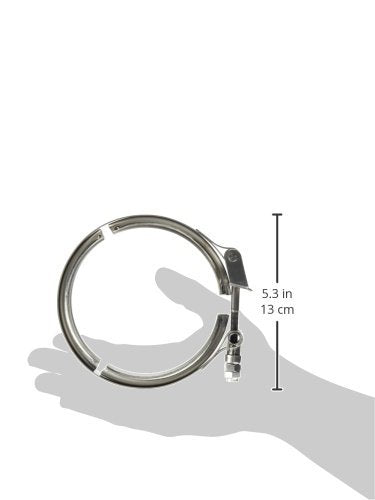 Vibrant V-Band Performance VIB1493C Quick Release Clamp, 4" Stainless Steel