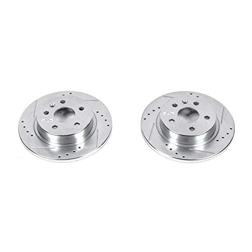 Power Stop AR82144XPR Evolution Rear Drilled & Slotted Rotor Pair For Buick Encore, Chevrolet Cruze, Chevrolet Cruze Limi, Chevrolet Sonic, Chevrolet Trax [Model Specific]