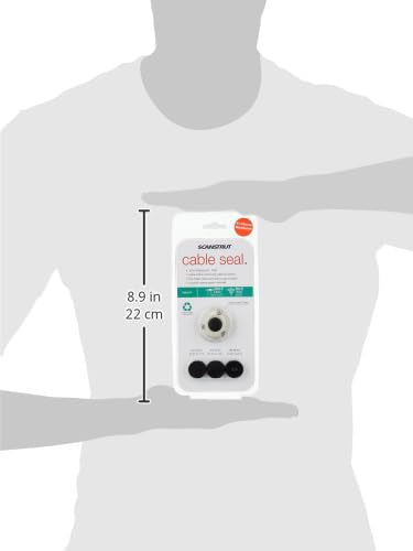 Mini Cable Seal Scanstrut DS16-P for Connectors to 0.63" and Cables 0.08"-0.35" - Plastic